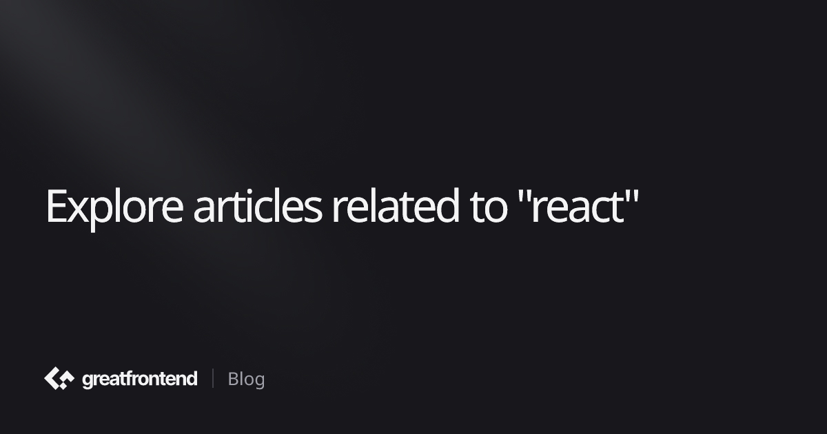 react | Blog