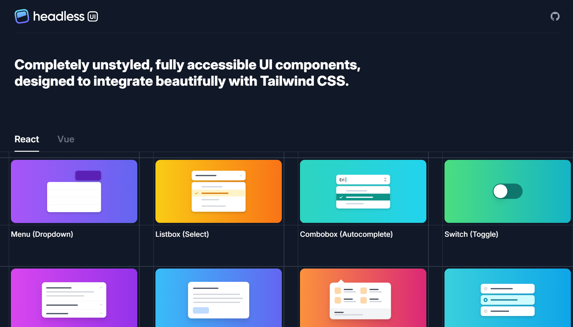 Headless UI homepage