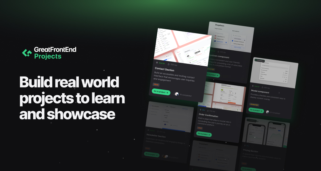 Announcing GreatFrontEnd Projects – A real world projects platform for front end engineers
