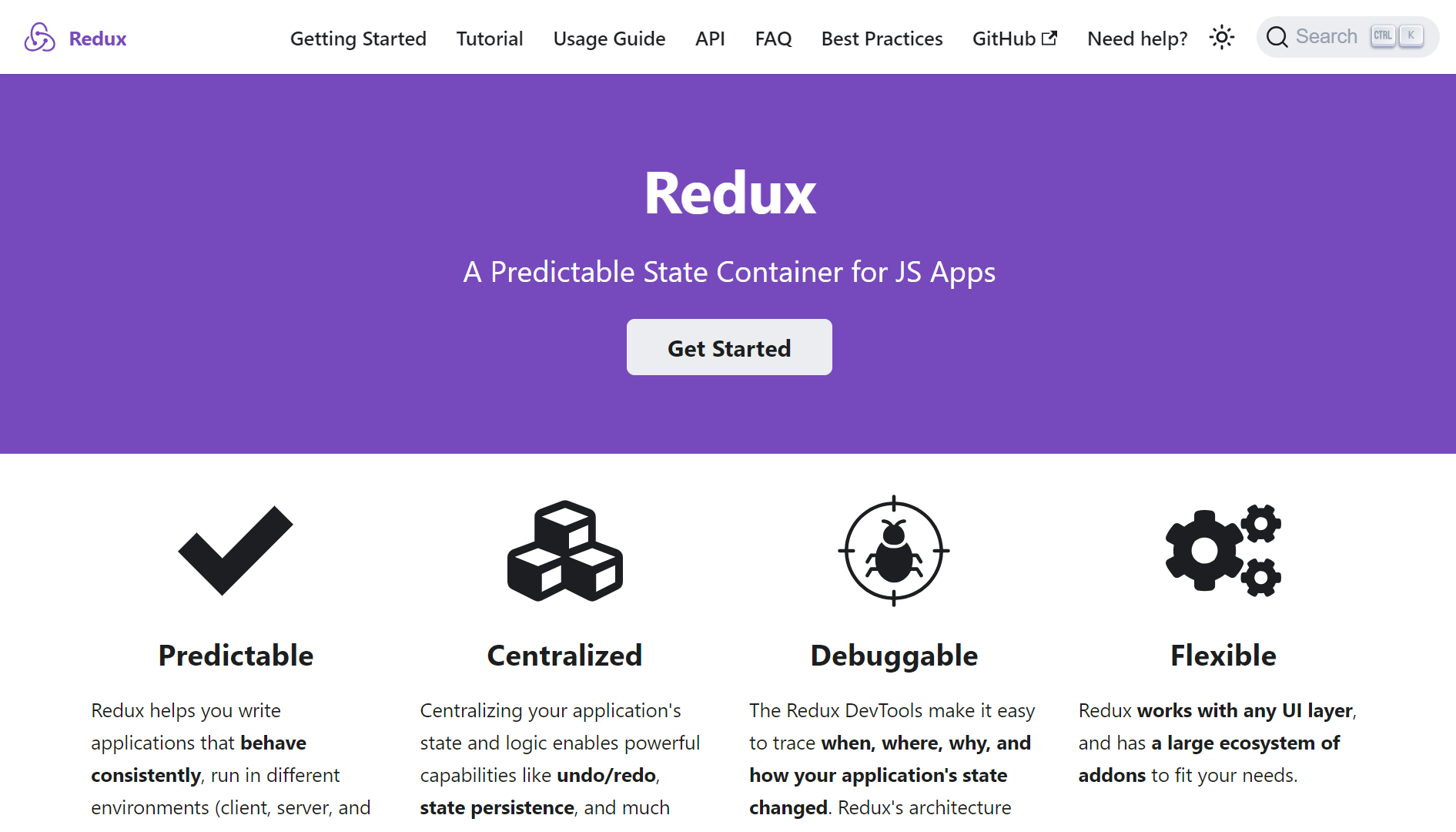 Redux homepage