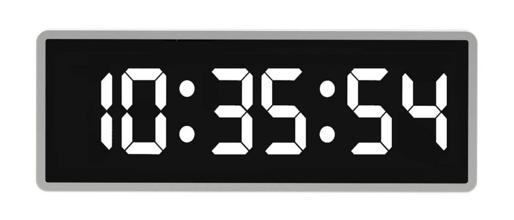 Digital clock example