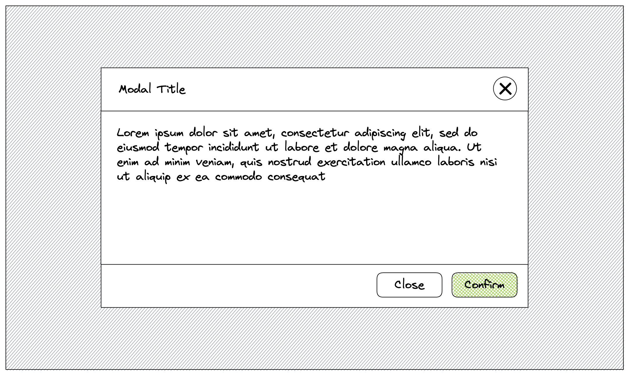 Modal Dialog Example