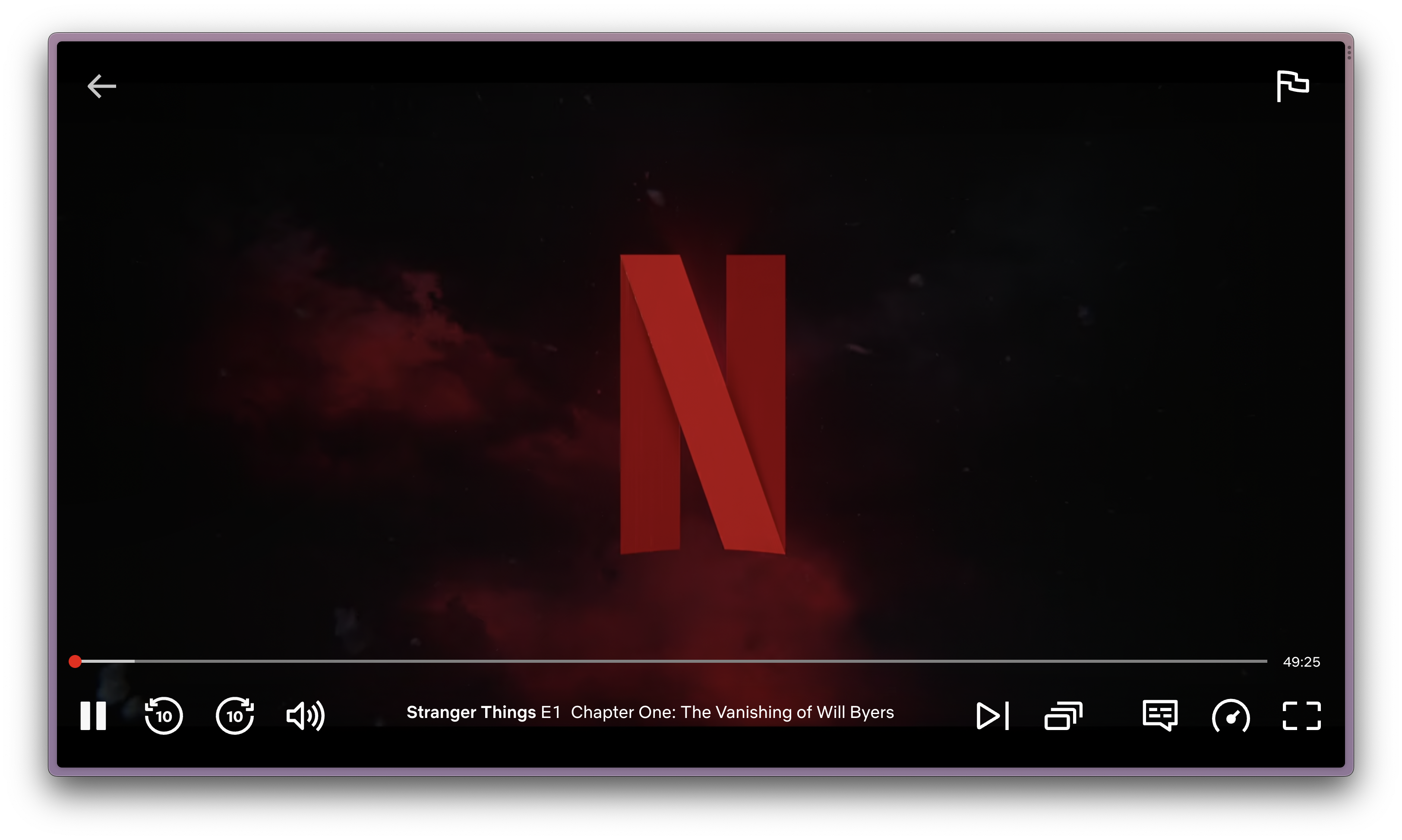 Netflix watch page